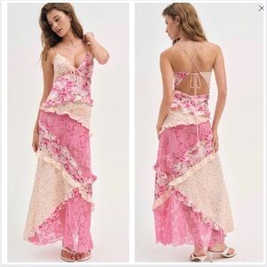 For Love & Lemons Rosalyn Maxi Dress